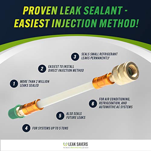 Leak Saver Direct Inject Refrigerant Leak Sealer, 3 Pack 2022 Updated