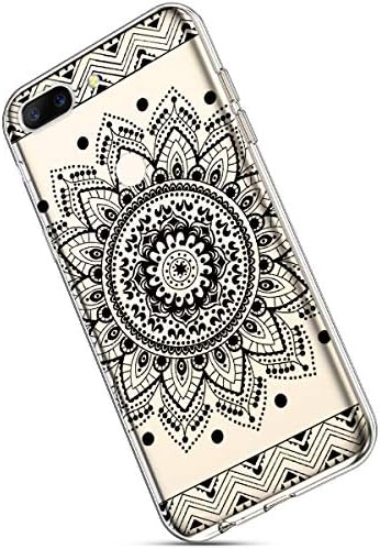 Ukayfe Case for OnePlus 5T, Transparent Flexible Silicone with Colour Pattern Ultra Thin Soft Crystal Clear TPU Rubbertective Case Cover for OnePlus 5T-sun flower