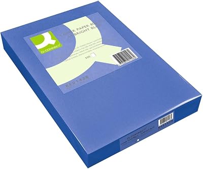 Q-Connect Bright Blue A4 Copier Paper 80gsm Ream Pack of 500 KF01428