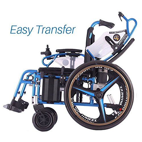 Lightweight Dual Function Foldable Power Wheelchair (Polymer Liion