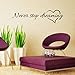 Wall Stickers,GOODCULLER Never Stop Dreaming Removable Art Vinyl Mural Non-toxic Room Magnetic Background Decorated Decal Home Decor
