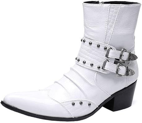 Mens white cowboy boots Clearance