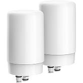 AQUA CREST 7027W Filter Replacement for Brita&reg; Filter Replacement, 2 Pack | Compatible with Brita&reg; Faucet 36311 On Tap Water Filtration System, FR-200, FF-100, Brita&reg; Filter Replacement, White, 2 Pack