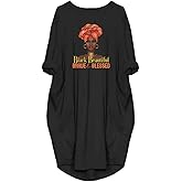 WbJetr Women's Long Sleeve Pocket Dress Black Woman Afro Brave Blessed Tunic Tops
