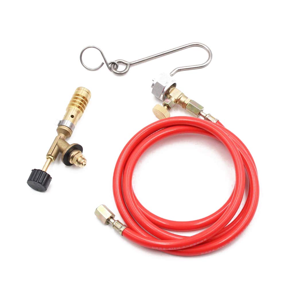 GoolRC Copper Welding Torch Compatible With Americans MAPP Gases Cylinders Portable Flamethrower With Hose for Solder Propane Welding Kit