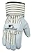 Wells Lamont Leather Work Gloves with Safety Cuff, Suede Palm, Small (4000S),White/Black
