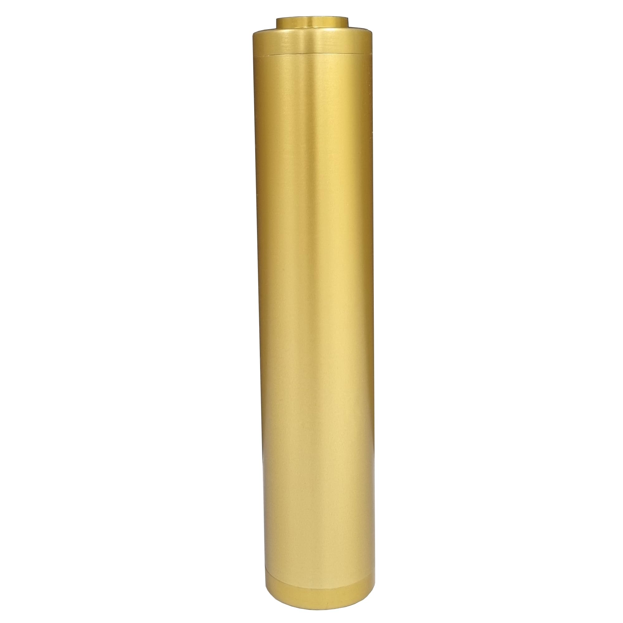 Malmr Gold 30mm x 150mm Airsoft Silencer/Suppressor MK 2 designed for airsoft pistols with 14mm Counter Clockwise Thread