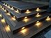 FVTLED Pack of 10 Warm White Low Voltage LED Deck Lights kit Φ1.38 Outdoor Garden Yard Decoration Lamp Recessed Landscape Pathway Step Stair Warm White LED Lighting, Black