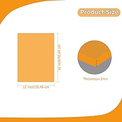 Eszeoee 2 Pack 12'' x 16'' Translucent Orange