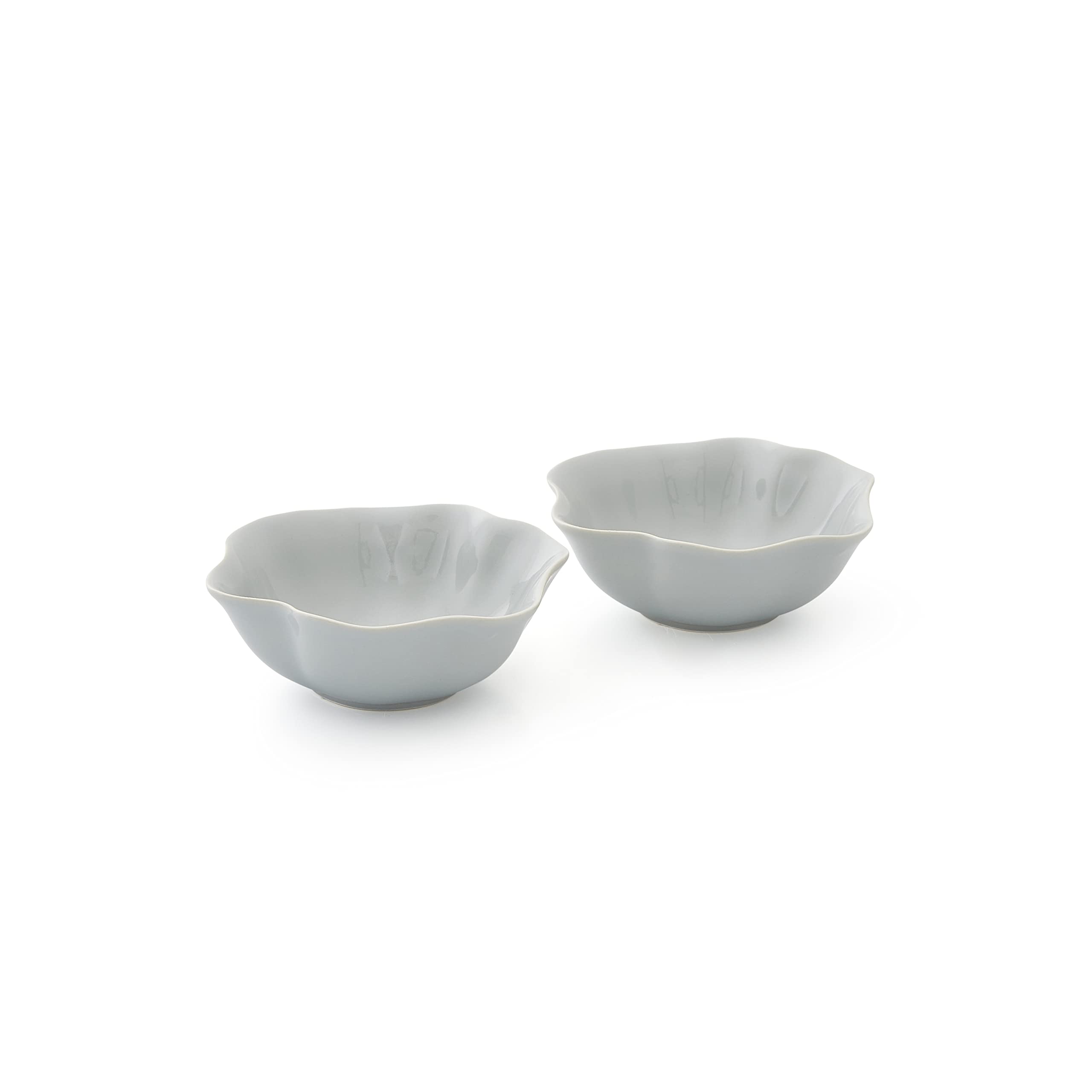 Portmeirion Sophie Conran Grey 14 Centimetre Floret Small Serving Bowl Set of Two, CPKB79286-XG