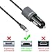 Meagoes Fast Car Charger LG Stylo 4 / V35 ThinQ / G7 ThinQ / V30 / V20 / G6 / G5 /K20 V/Nexus 5X, Rapid Dual Quick Charge 3.0 USB Adapter (6A / 36W) Built-in Straight USB Type C Cord
