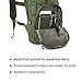 Tactical MOLLE Hydration Pack Backpack 900D with 2L Leak-Proof Water Bladder, Keep Liquids Cool for Up to 4 Hours, Outdoor Daypack for Cycling, Hiking, Running, Climbing, Hunting, Green+Flag Patch