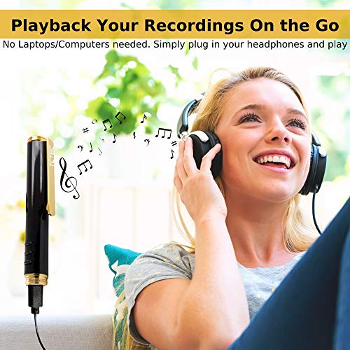 128GB TCTEC Digital Voice Recorder 2022 Upgraded, 1040hrs Recording