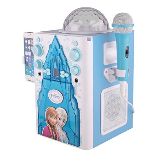Sakar KO206027 Frozen Disco Ball Karaoke Machine, Blue and White Pricepulse