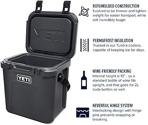 charcoal yeti roadie cooler