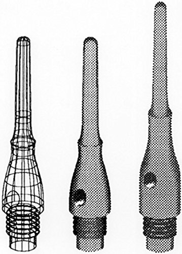 100 White 2BA Dart Master "Pro Points "- Short