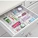 iDesign Clarity Plastic Divided Organizer, Interlocking Storage Container for Vanity, Bathroom, Kitchen Drawers, 16