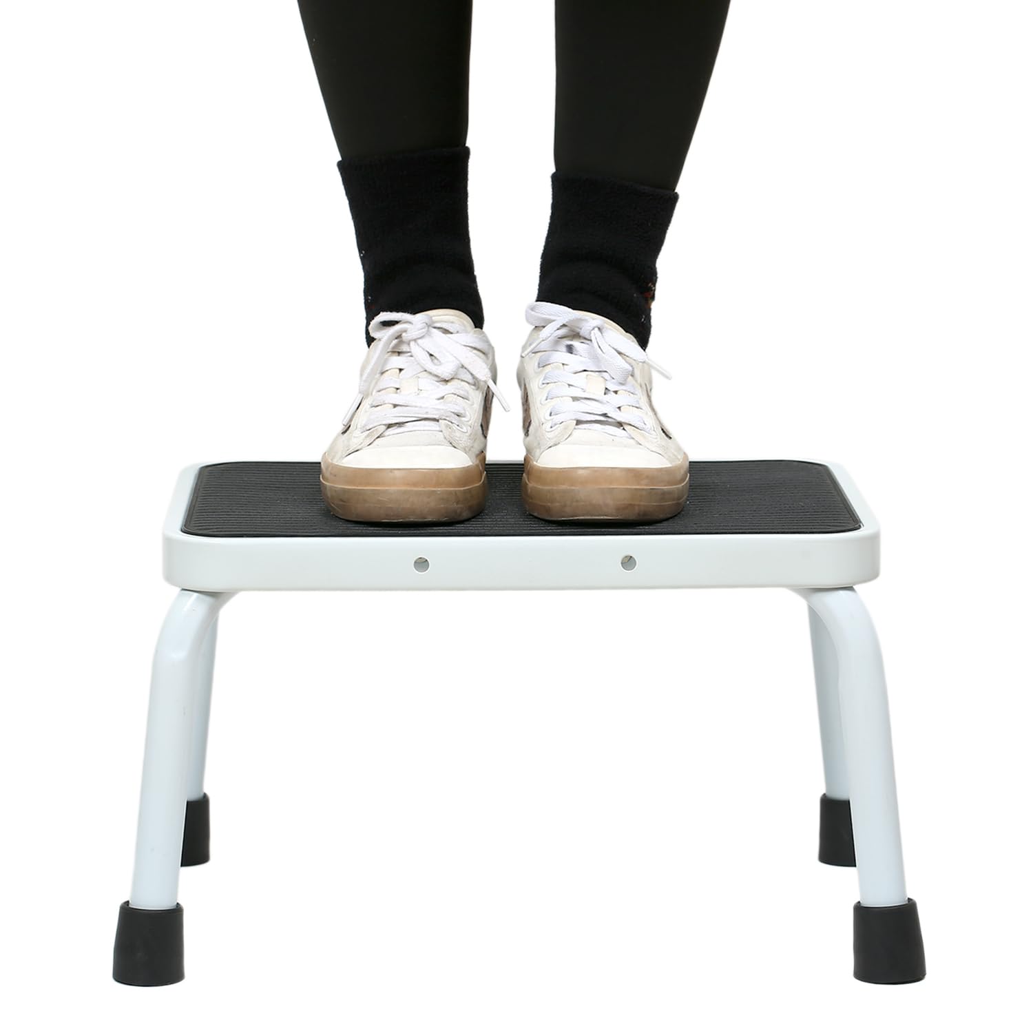 Sattiyrch Step Stool with Handle for Ederly,Sturdy and Lightweight Stool with Anti-Skid Platform,Easy Assmbly,Safely Supports up to 350 Pounds with 9.5 Inch