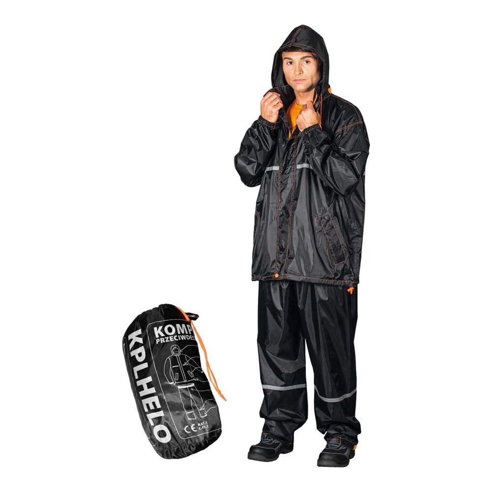Reis KPLHELOBPXXXL Protective Rainproof Set, Black-Orange, XXXL Size