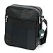 Small Genuine Leather Cross Body Messenger Bags Satchel Shoulder Bag for Men Black
