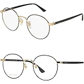 Gucci GG0297OK Designer Fashion Eyeglasses Stylish Round Frame Eyewear with Luxury eSHADES Kit - Embrace Sophistication and Elegance