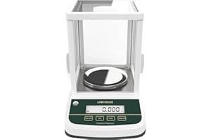 LABHOUSE Digital Analytical Balance(Dual Screen) High Precise 1mg 500g Lab Scale External Calibration for Laboratory Pharmacy Chemical Plant Jewelry Store,500g/0.001g