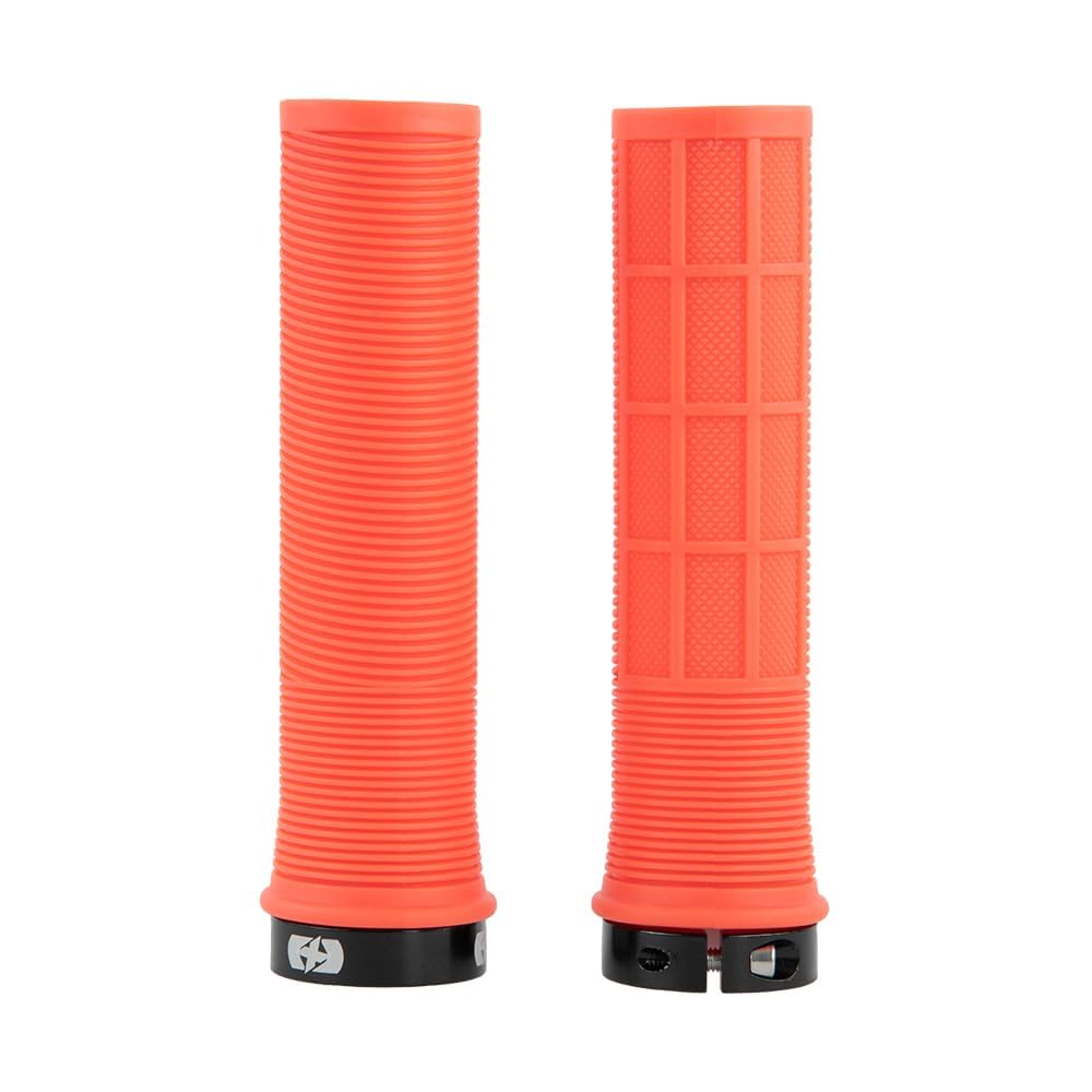 Oxford HG805O Driver Lock-on MTB Grips Orange. Lock On Bicycle Handlebar Grips.