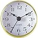 2-3/4 White Arabic Dial Clock Insert
