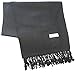 Opulent Luxury Women's Pashmina Cashmere Wrap Scarf Soft Shawl - 80 x 30-Inch - Black