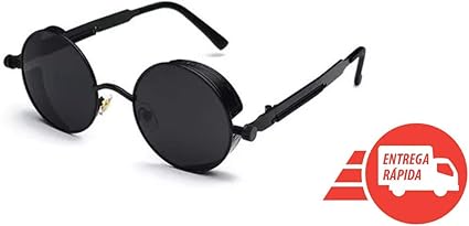 Oculos redondo steampunk masculino Clearance