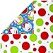 Hallmark Reversible Christmas Wrapping Paper Bundle, Kids (Pack of 3, 120 sq. ft. ttl.), santa and reindeer, 5JXW1629