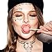 EBaokuup Halloween Face Tattoo Set,Oxhead Face Temporary Tattoos,Cow Skull Face Tattoos Stickers for Halloween Costume Accessories