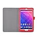 IVSO Acer Iconia ONE B1-770 Case, PU Leather Slim-Book Stand Cover Case-for Acer Iconia ONE B1-770 Tablet (Red)