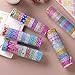 AAPOZZ 50 Rolls Glitter Washi Masking Tape Set,Great for DIY Decor Scrapbooking Sticker Masking Paper Decoration Tape Adhesive School Supplies