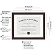 Americanflat 11x14 Diploma Frame with Shatter-Resistant Glass - Use as 8.5x11 Frame with Mat or Display 11x14 Documents Without Mat - Legacy Collection - Certificate Frames for Wall - Mahogany