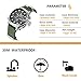 Mens Sport Analog Digital Watches Olive Canvas Nylon Strap Military Chronograph Backlight Waterproof Wrist Watch