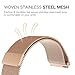 Aimtel Compatible Samsung Galaxy Watch (42mm) Bands,20mm Milanese Strap Replacement Band Compatible Samsung Galaxy Watch SM-R810/SM-R815 /Gear Sport/Suunto 3 Fitness Smart Watch-Rose Gold