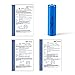 SANSAN 18650 Li-ion Lithium Battery Rechargeable Batteries, 2200 mAh, 3.7V, 4 Piece