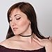 JANE STONE Classic Adjustable Velvet 90s Gothic Choker Necklace for Women(Fn2087-Black)