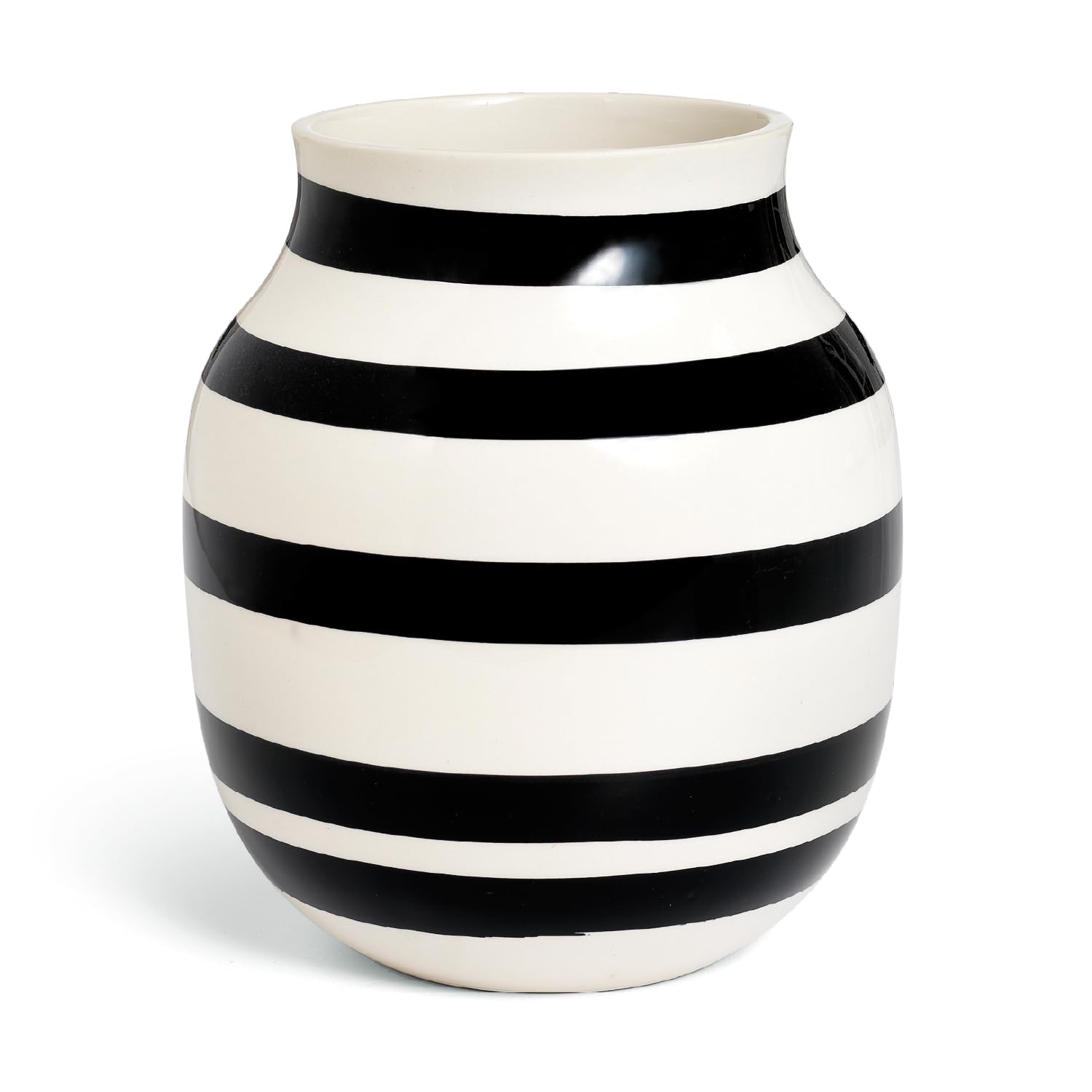Omaggio Vase H 20cm Black/H 20cm / Ø 16cm/Every Piece is Unique