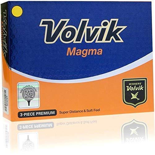 Volvik Magma NonConforming Distance Golf Balls Yellow / 12 Count Box