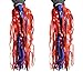 UPSTORE 1Pair Long 19cm/7.5inch Kids Children Scooter Bike Tassel Ribbon Handlebar Streamers Pom-pom Pair Bicycle Grips Sparkle Hand Grip East Attachment Baby Carrier Decoration Accessoriesthumb 4