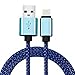 Lightning Cable , COOME [2-Pack] 3ft 6ft High Speed USB 2.0 Data Sync Nylon Braided Charging Wire Cord for iPhone 6/6s/5/5s iPad iPod Blue