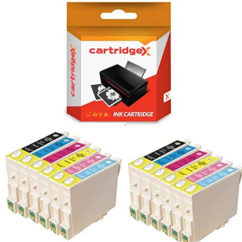 Cartridgex 12 Compatible Ink Cartridge Set Replacement for Epson Stylus Photo R200 R220 R300 R300M R320