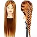 3-5 Days Delivery Neverland Beauty 26 Inch 30% Real Hair Hairdressing Cosmetology Training Head Mannequin Head Hairdresser Training Head w/Clamp For College and Professional Use #27