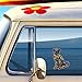Dog Sticker Colorful Decal by Megan J Designs™ - Laptop Car Vinyl Tumbler Sticker
