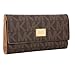 MICHAEL Michael Kors Women's Jet Set Checkbook Wallet, Brown