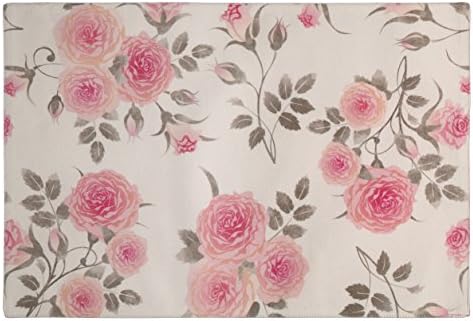 Placemats for Dining Table, Washable Placemat Set of 4, 13x19 inch, 100 % Cotton, Unique Design Romeo &amp; Juliet by Mayfleurs