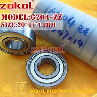 6204z подшипник размеры