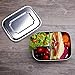 Stainless Steel Food Container Bento Storage Lunch Box, 3 Compartments Design Perfect for Picnic Box Healthy Snacks, Dishwasher Safe